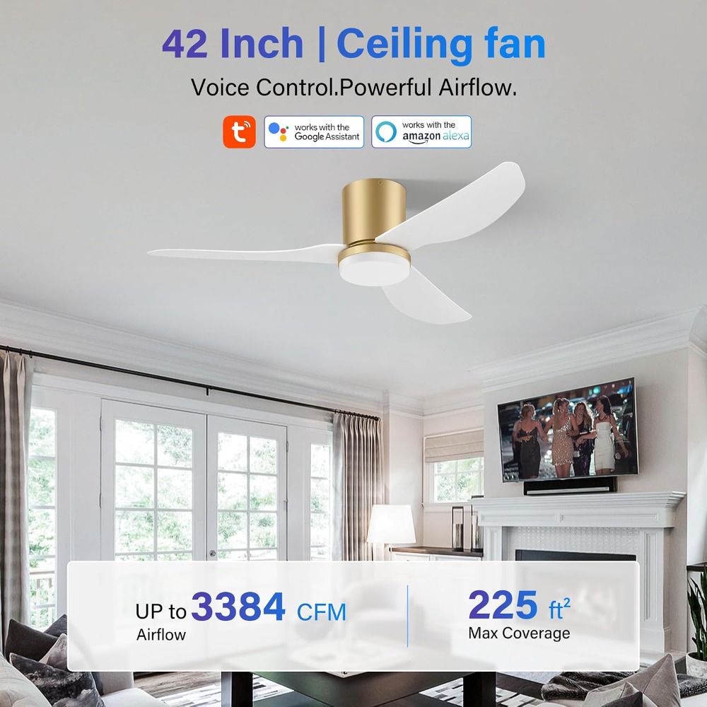 42 Inch Smart Ceiling Fan with – обзор и цена Ceiling Fan Mount