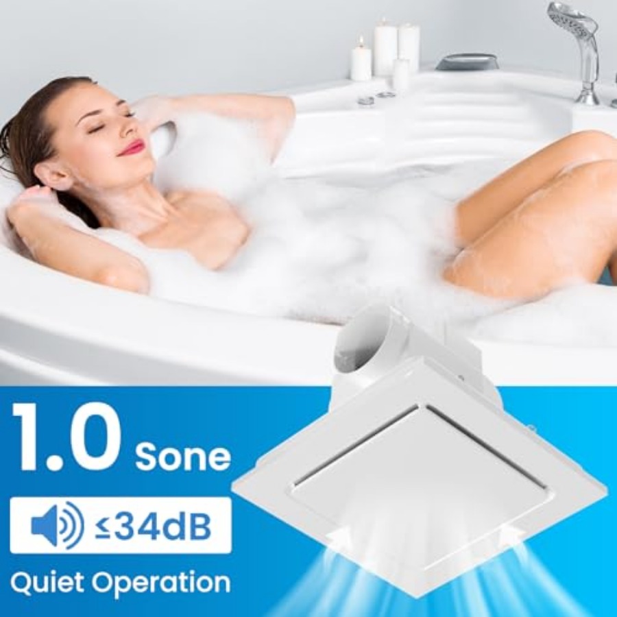 Bathroom Exhaust Fan, Quiet Ba – обзор и цена Ceiling Fan Mount